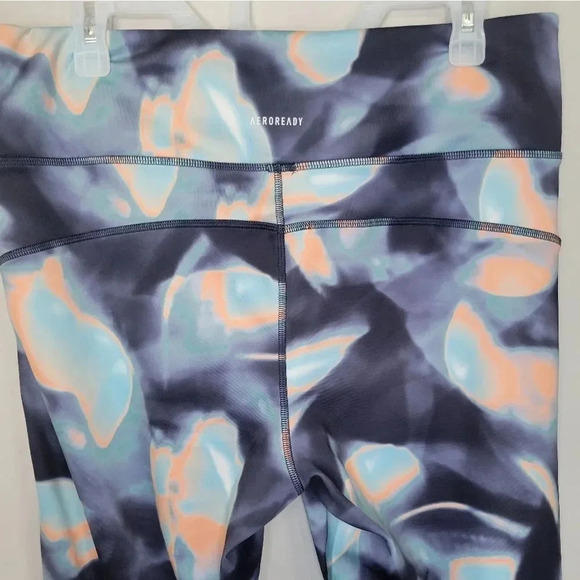 Adidas x Zoe Saldana Feelbrilliant‎ AEROREADY 3/4 Printed Sport Tights Size XL - Picture 5 of 6